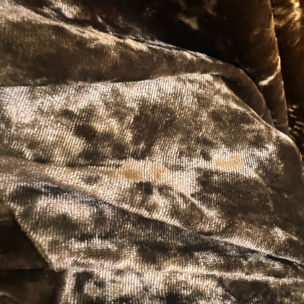 Juicy Couture Army Green Crushed Velvet Hooded Jacket - Picture 7 of 7
